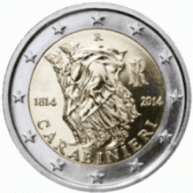 2 EURO 2014 Carabinieri UNC Italië